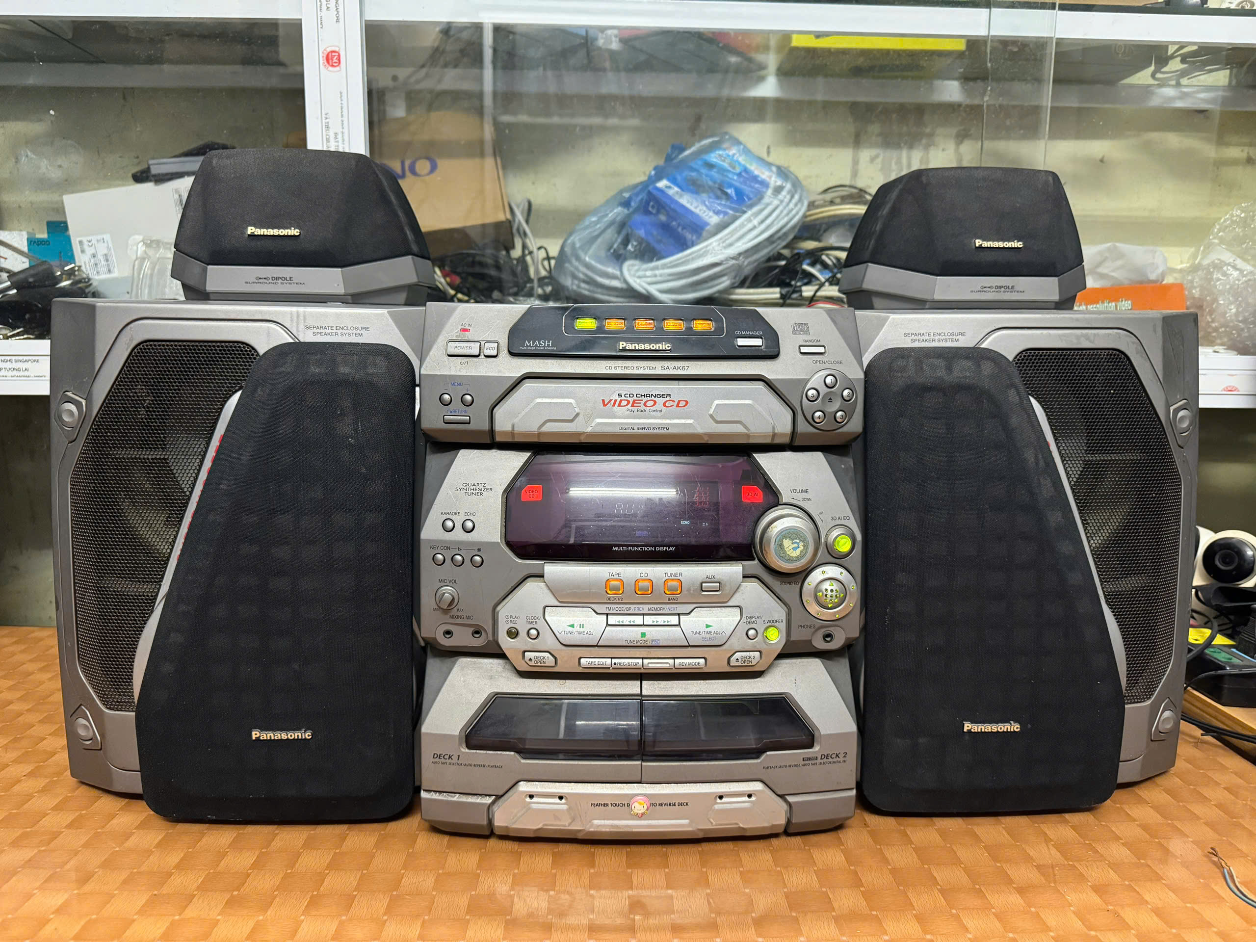 7 Bán bộ panasonic sa-ak67 có sub bên trong bass