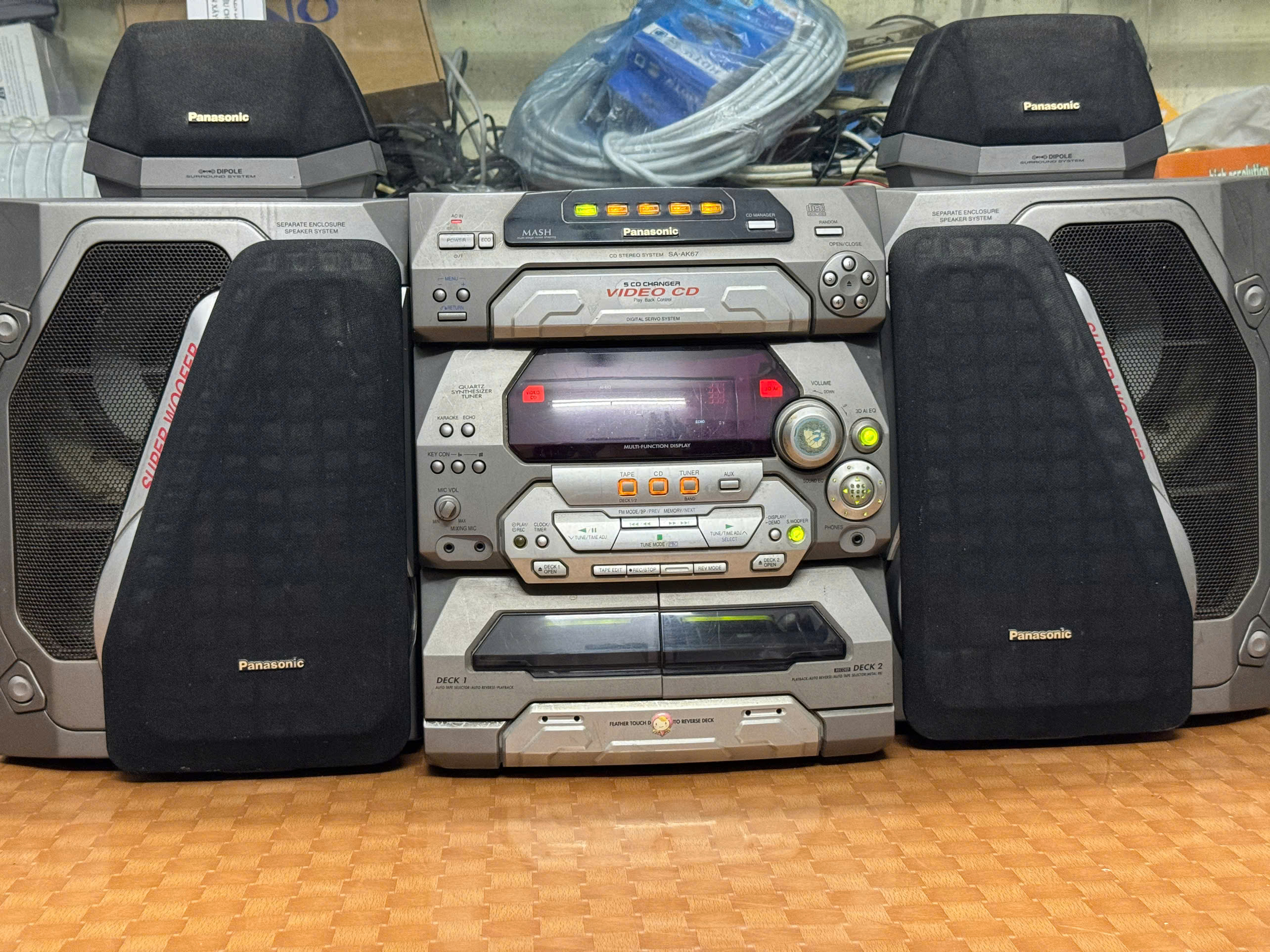 5 Bán bộ panasonic sa-ak67 có sub bên trong bass