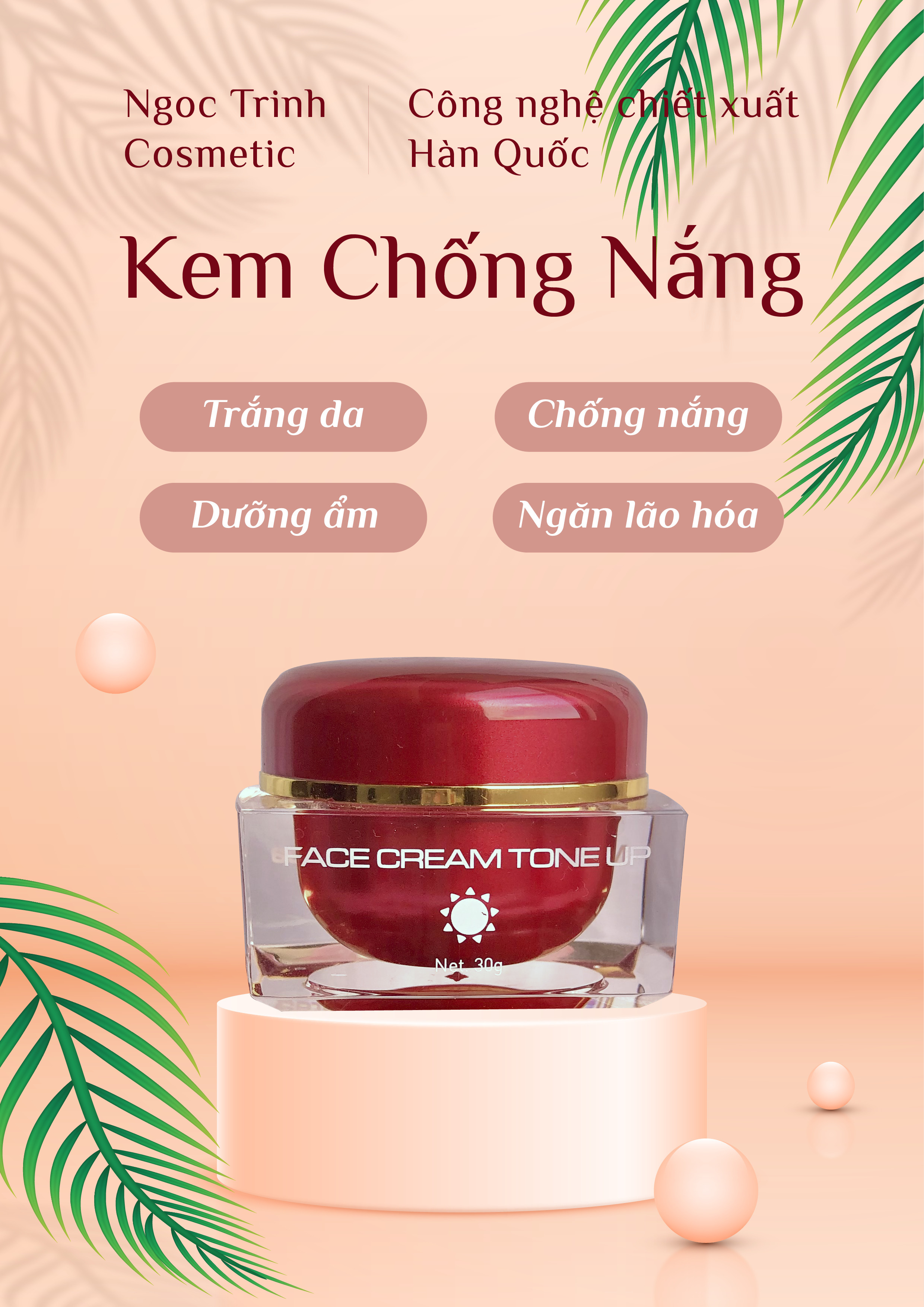 1 Kem chống nắng Face Cream Tone Up tốt nhất