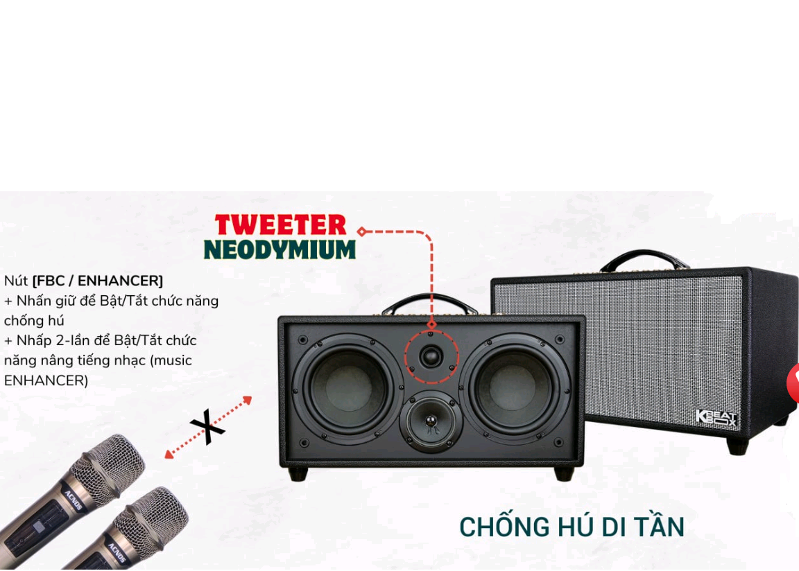 4 Loa Karaoke Bluetooth Acnos KbeatBox Hi450 chính hãng SonCa Media Việt Nam