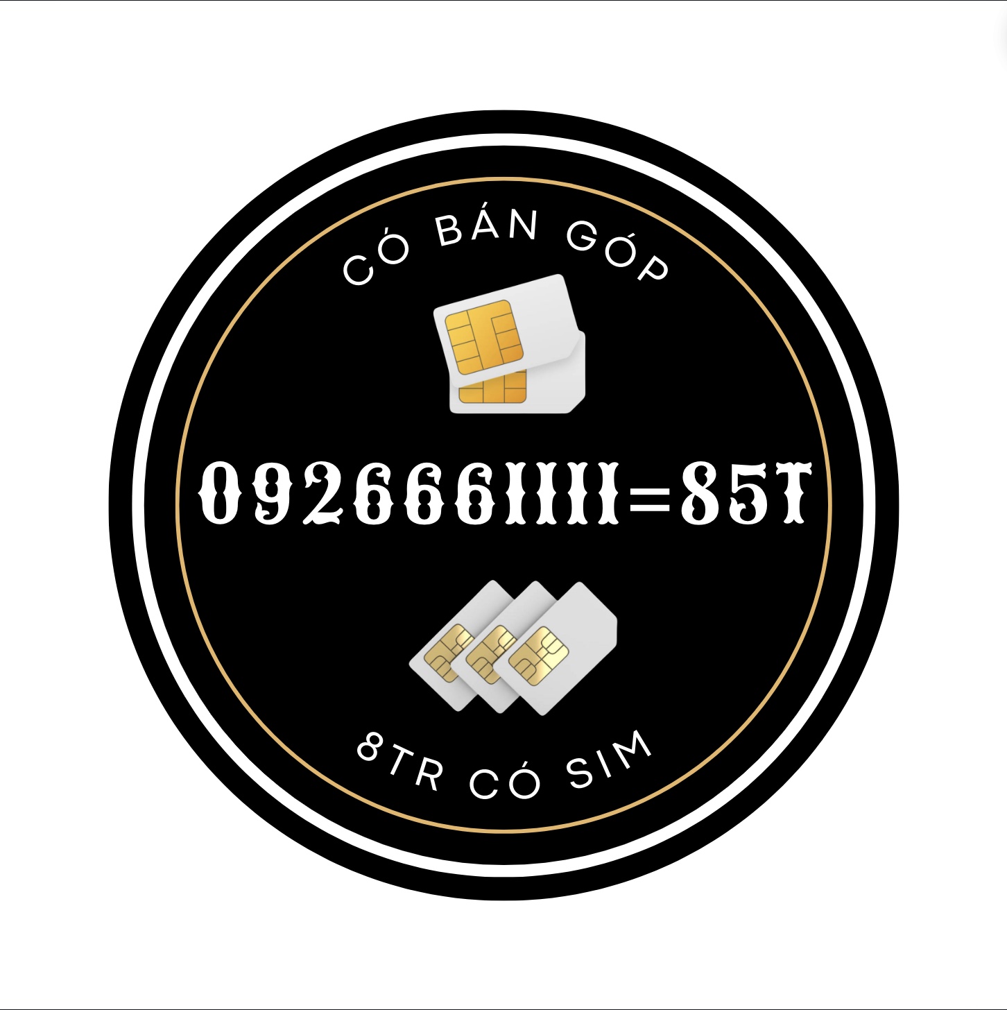 Bán Sim 092.666.1111   85tr sim vnmobile trả trước ko ck