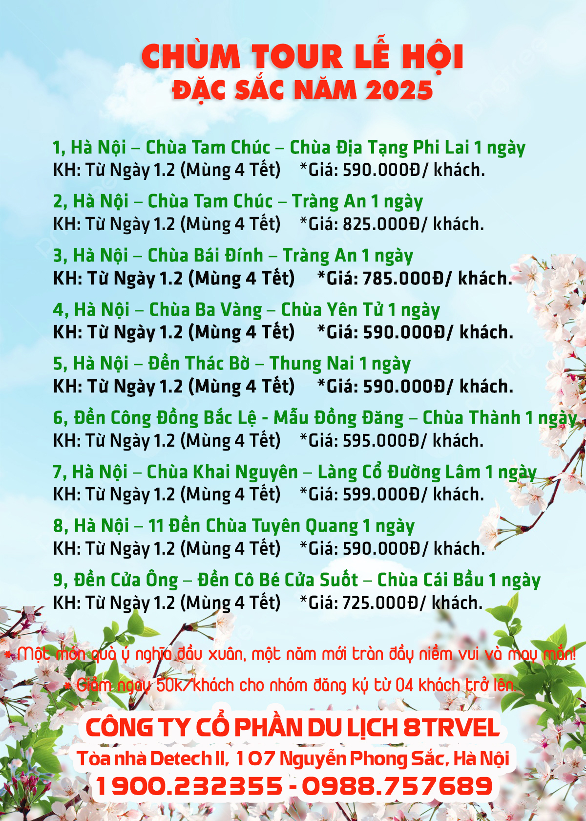 Chùm Tour lễ hội Miền Bắc đặc sắc chào Xuân Ất Tỵ 2025 Chùm Tour lễ hội Miền Bắc đặc sắc chào Xuân Ất Tỵ 2025