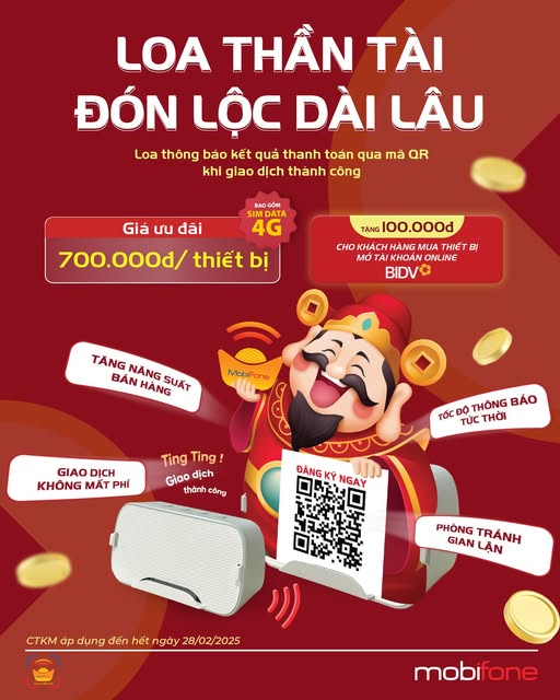 Đầu năm sắm loa thần tài   Đón lộc dài lâu cùng MobiFone Đầu năm sắm loa thần tài   Đón lộc dài lâu cùng MobiFone