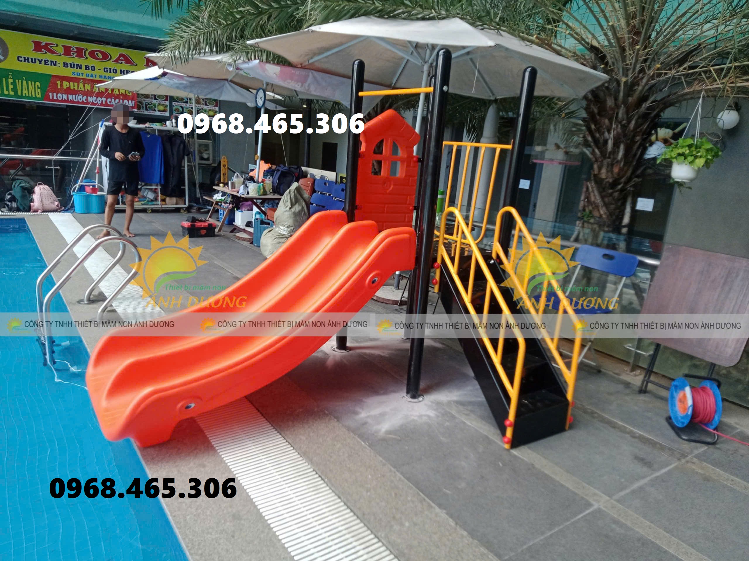 2 Cầu trượt máng nhựa đôi nhập khẩu, cầu trượt trẻ em 2 Cầu trượt máng nhựa đôi nhập khẩu, cầu trượt trẻ em