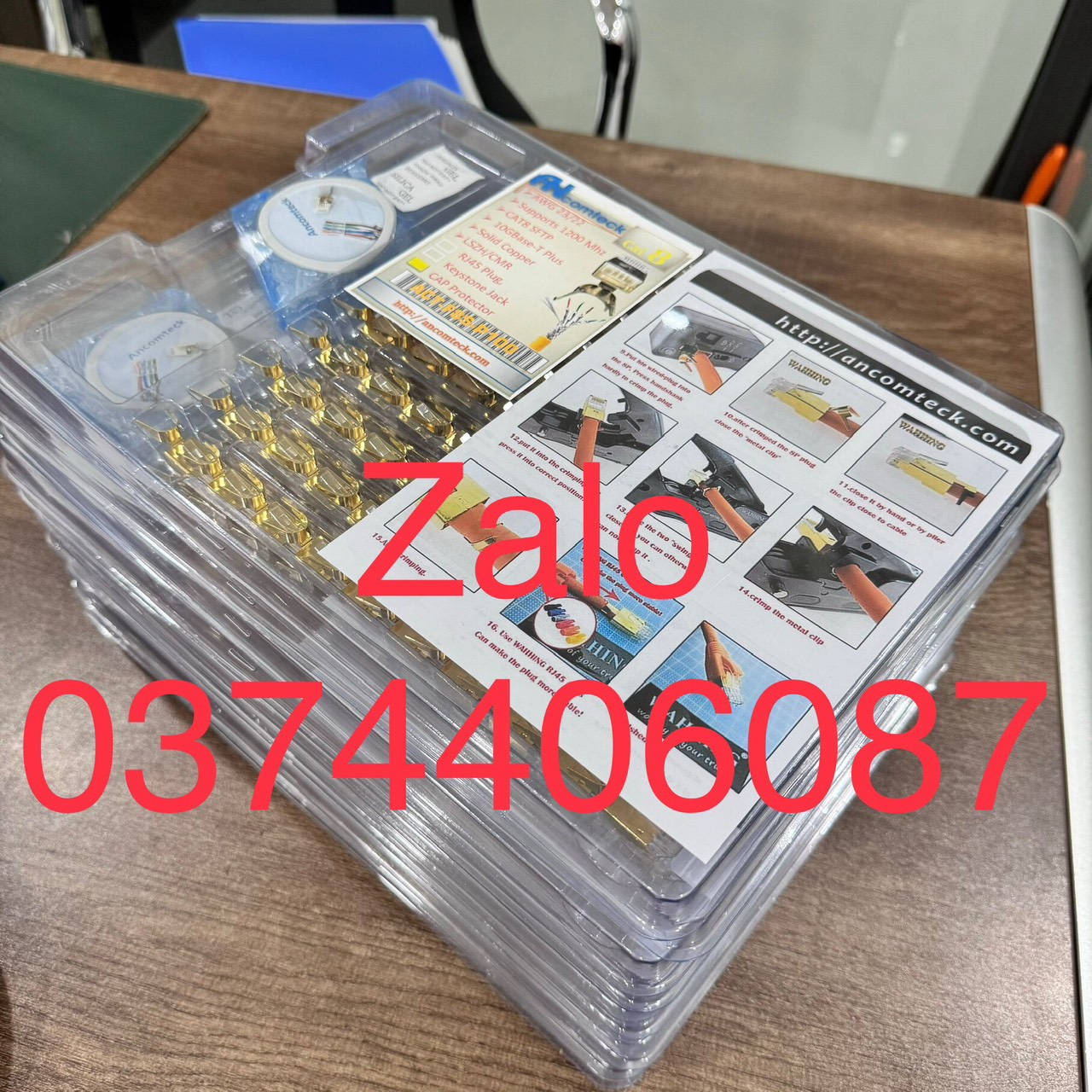 1 Đầu bấm cáp mạng CAT8 chống nhiễu FTP, SFTP, SSTP ACT-F8S-P100 1 Đầu bấm cáp mạng CAT8 chống nhiễu FTP, SFTP, SSTP ACT-F8S-P100