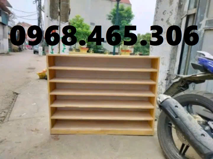 Kệ gỗ để dép mầm non, kệ để dép trẻ em nhà trẻ mẫu giáo Kệ gỗ để dép mầm non, kệ để dép trẻ em nhà trẻ mẫu giáo