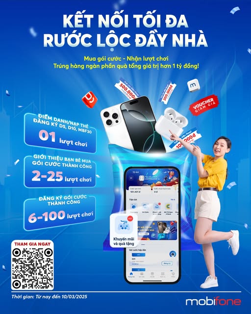 Xé túi mù  mỗi ngày, nhận ngay quà khủng từ MobiFone