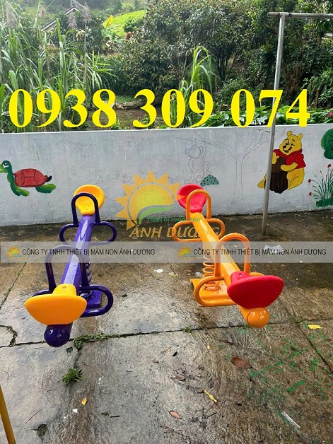 3 Bập bênh đòn 2 chỗ ngoài trời, bập bênh công viên giá rẻ