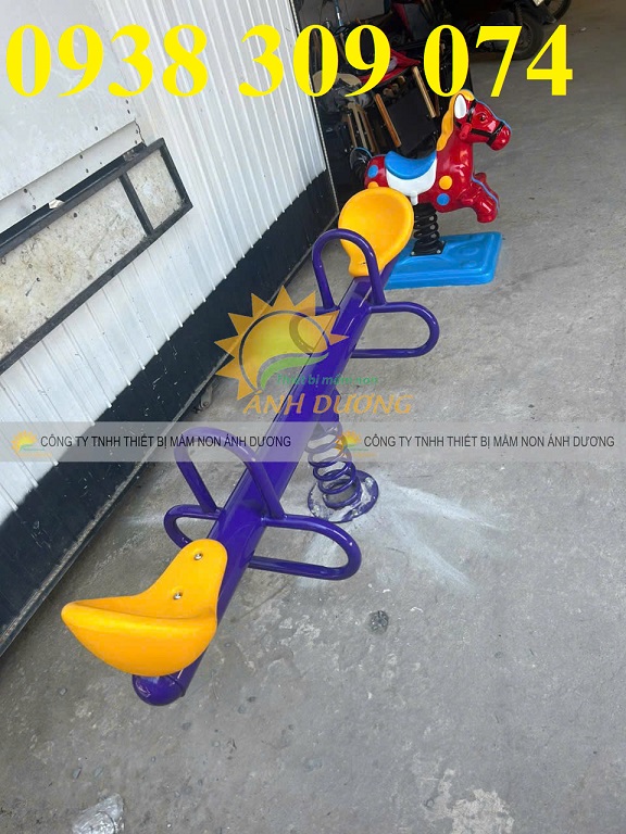 5 Bập bênh đòn 2 chỗ ngoài trời, bập bênh công viên giá rẻ