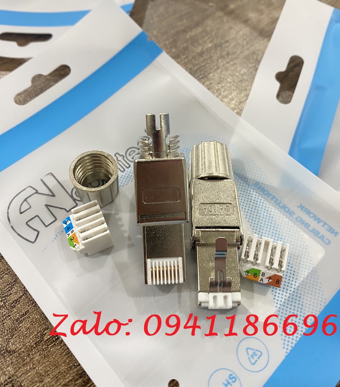 1 Phân phối Hạt mạng chuẩn công nghiệp Ancomteck Cat6A/ CAT7 mã hiệu ACT-S6A-UK