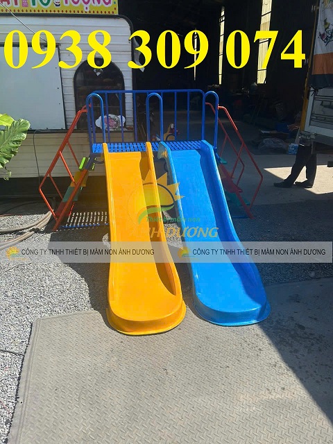 2 Cầu trượt song song, Cầu trượt trẻ em 2 máng trượt song song 2 Cầu trượt song song, Cầu trượt trẻ em 2 máng trượt song song