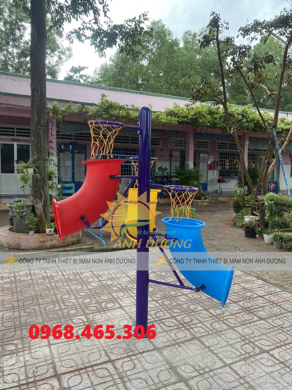 Trụ bóng rổ trẻ em 3 vòng hàng nhập khẩu Trụ bóng rổ trẻ em 3 vòng hàng nhập khẩu