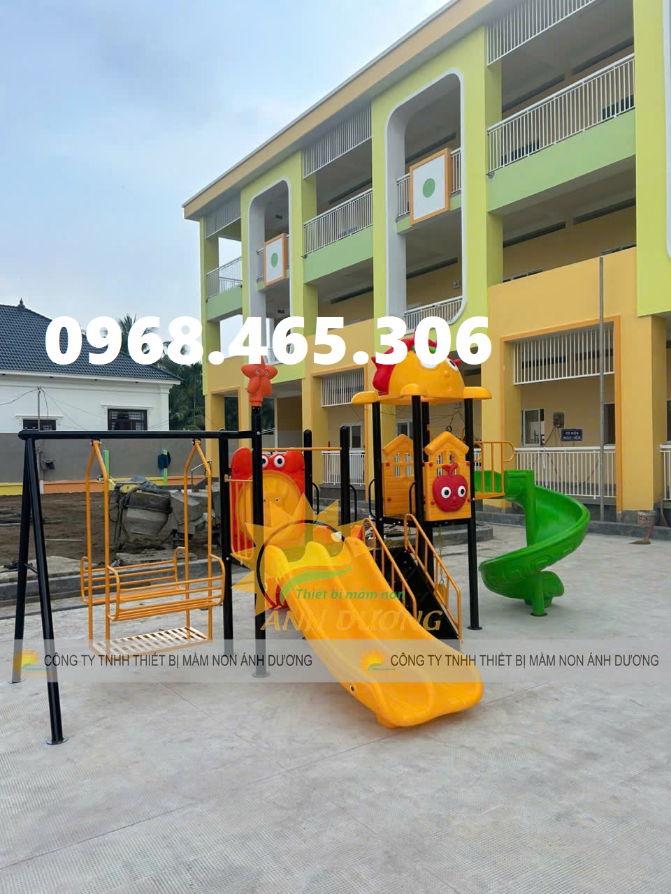 2 Cầu trượt sắt trẻ em ngoài trời, cầu trượt mầm non chất lượng cao