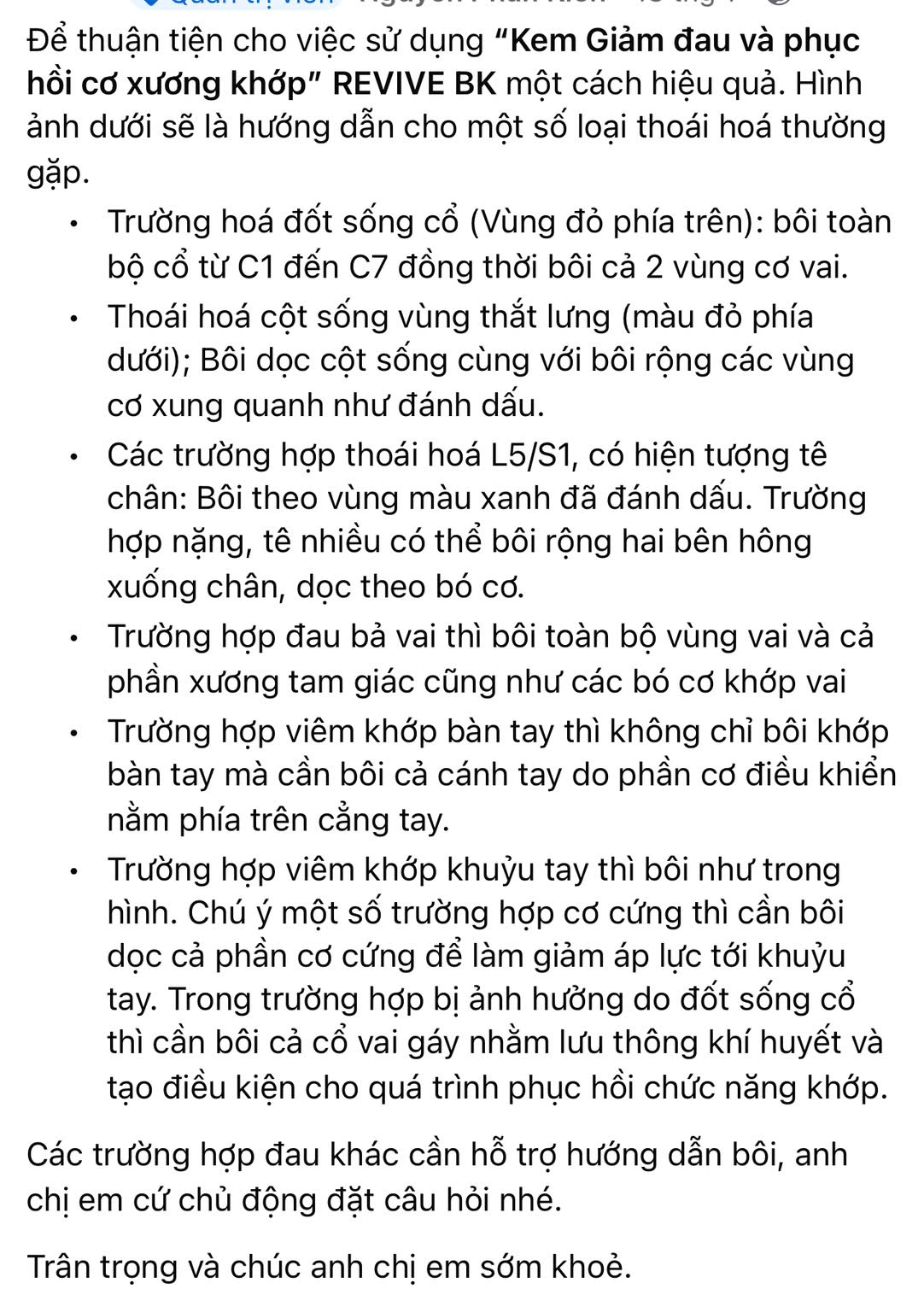 1 Kem PHỤC HỒI Cơ Xương KHớp - ĐH Bách khoa Hà Nội 1 Kem PHỤC HỒI Cơ Xương KHớp - ĐH Bách khoa Hà Nội