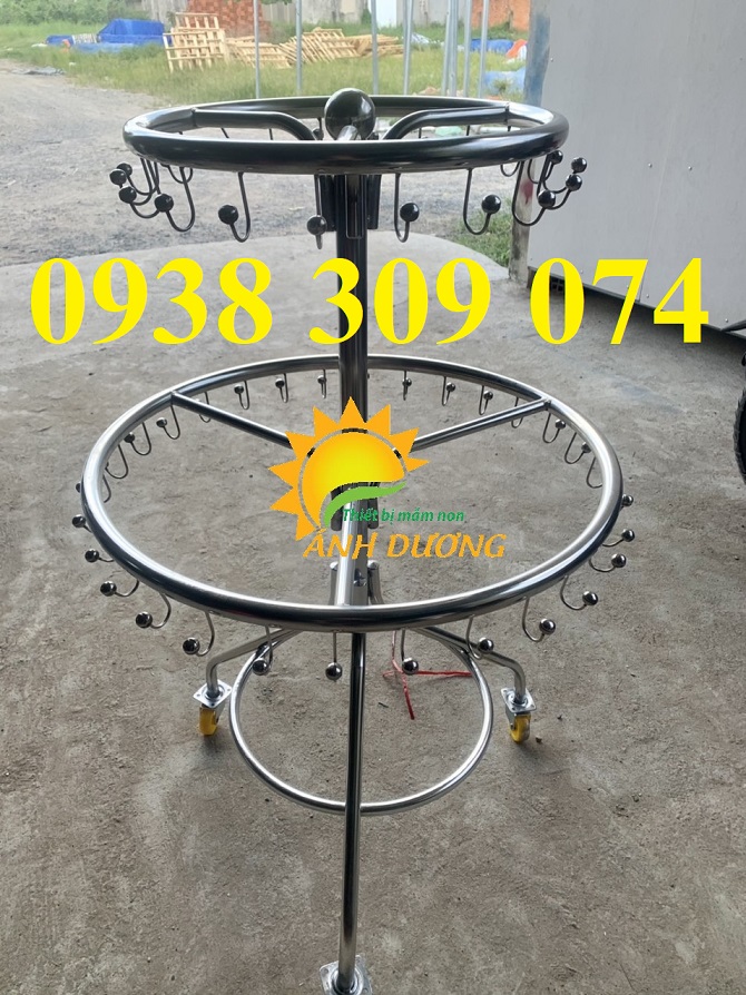 1 Giá phơi khăn mầm non, giá phơi khăn inox mầm non 1 Giá phơi khăn mầm non, giá phơi khăn inox mầm non