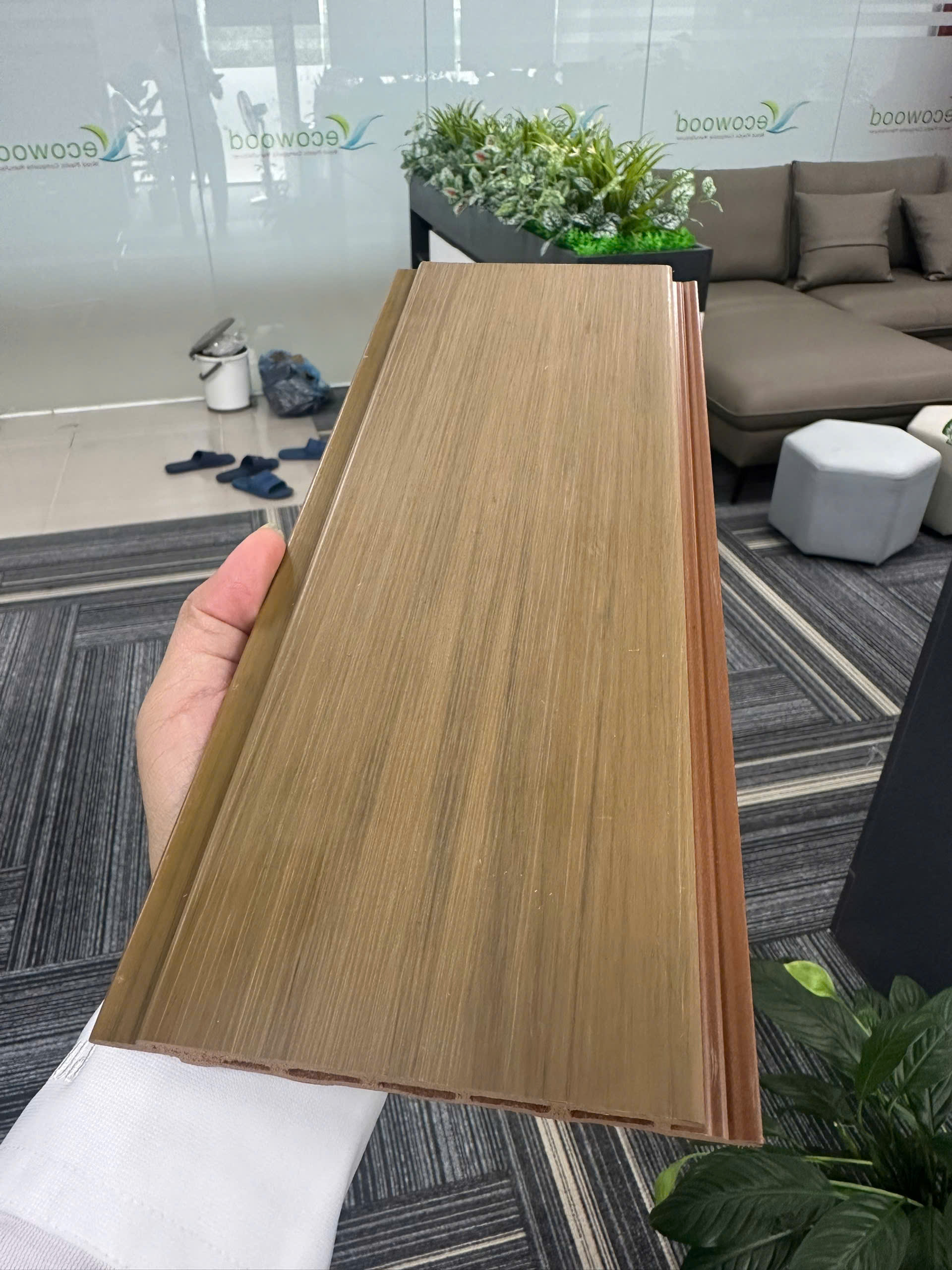 Tấm ốp tường trần Ecowood loại vân 2D Tấm ốp tường trần Ecowood loại vân 2D