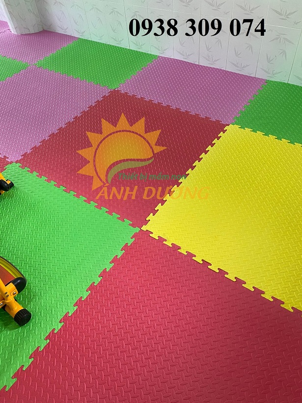 1 Thảm xốp lót sàn khu vui chơi, thảm xốp mầm non lót sàn