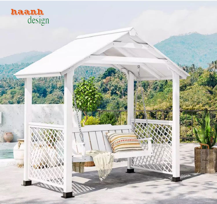 2 Xích đu gỗ ngoài trời   điểm nhấn hoàn hảo cho không gian thư giãn 2 Xích đu gỗ ngoài trời   điểm nhấn hoàn hảo cho không gian thư giãn