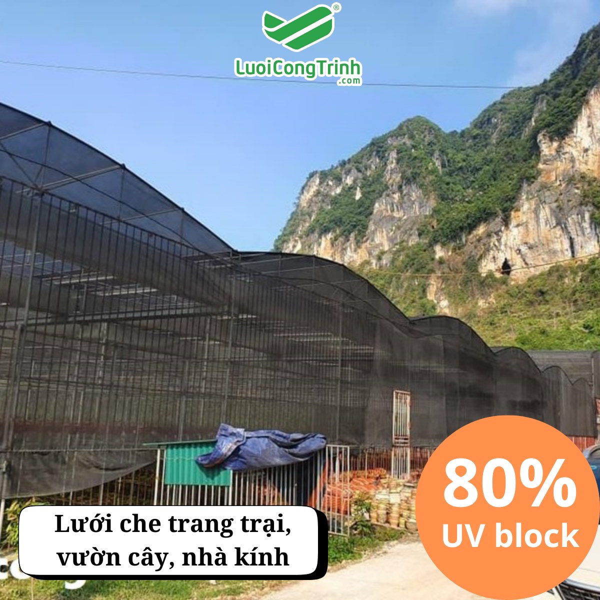 3 Lưới che nắng dệt kim