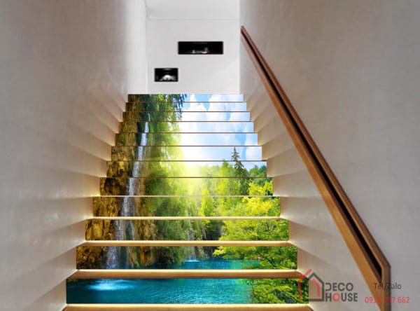 Các mẫu tranh kính 3D ốp cầu thang đẹp và sang trọng nhất hiện nay Các mẫu tranh kính 3D ốp cầu thang đẹp và sang trọng nhất hiện nay