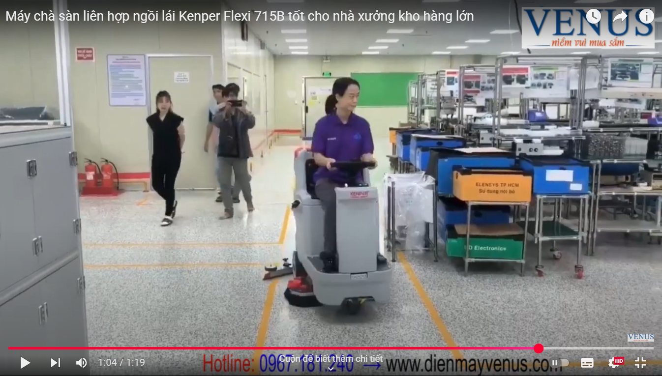 5 Máy chà sàn ngồi lái chất lượng cao Kenper Flexi 715B 5 Máy chà sàn ngồi lái chất lượng cao Kenper Flexi 715B