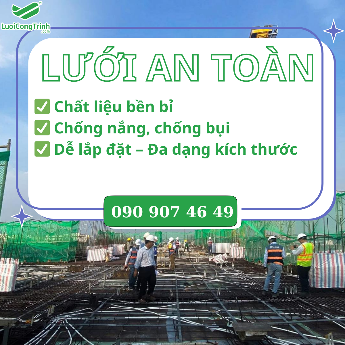 LƯỚI AN TOÀN - công trình xây dựng LƯỚI AN TOÀN - công trình xây dựng