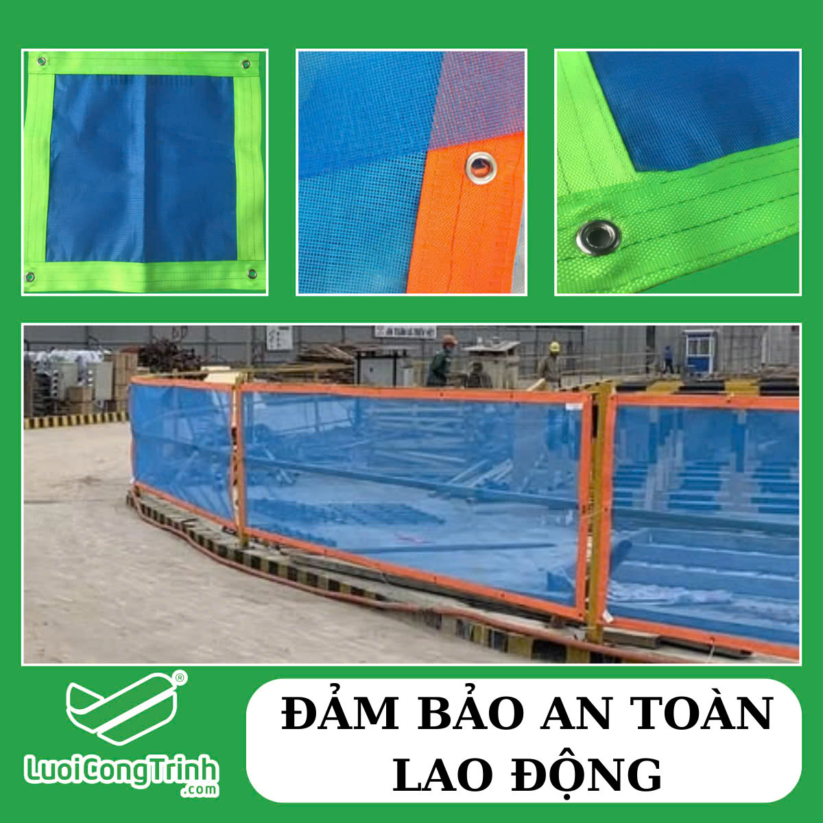 5 Lưới PVC chống cháy 5 Lưới PVC chống cháy