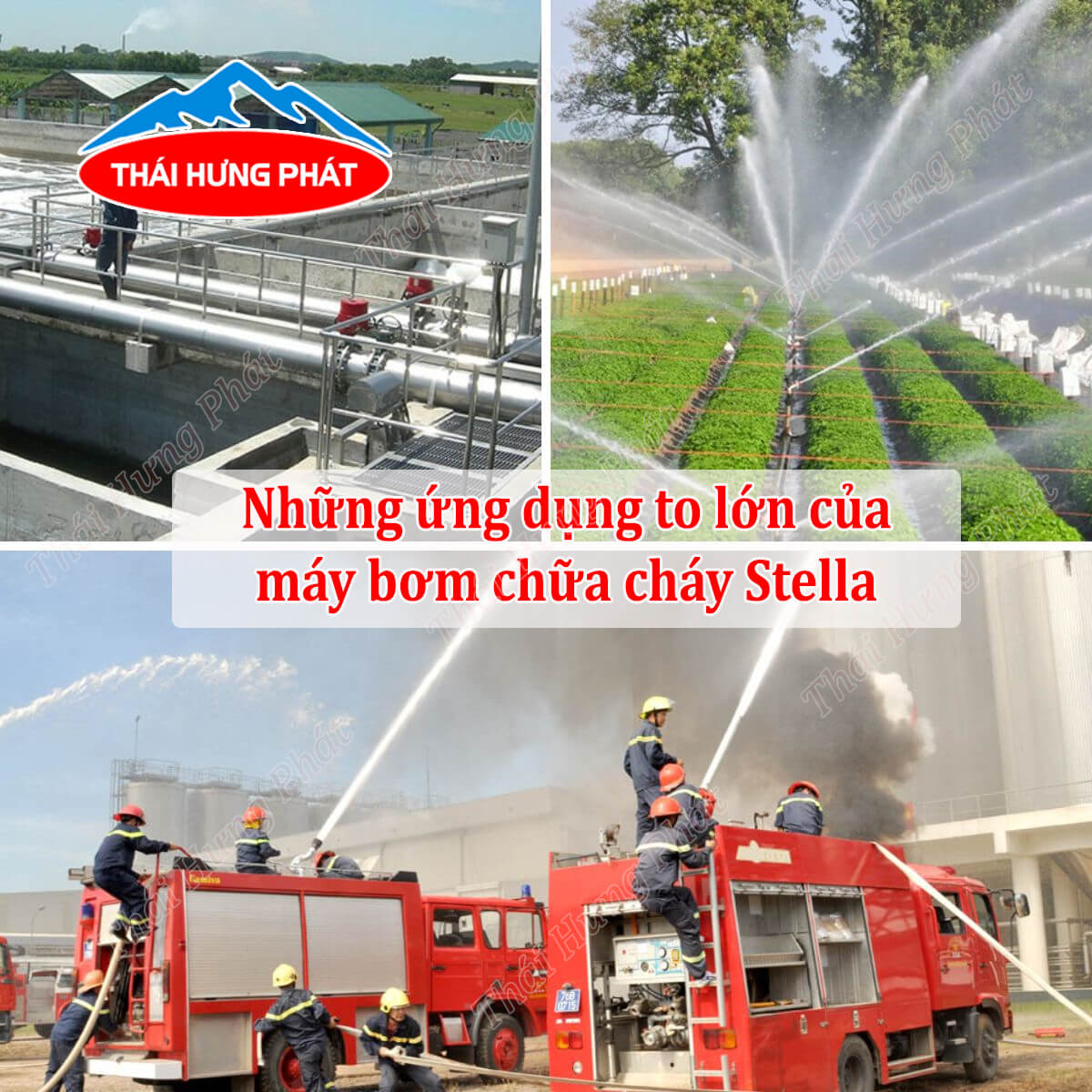 Những ứng dụng to lớn của máy bơm chữa cháy Stella