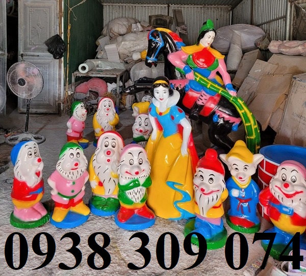 5 Tượng bạch tuyết, tượng cô tấm, tượng dê trắng, tượng thỏ