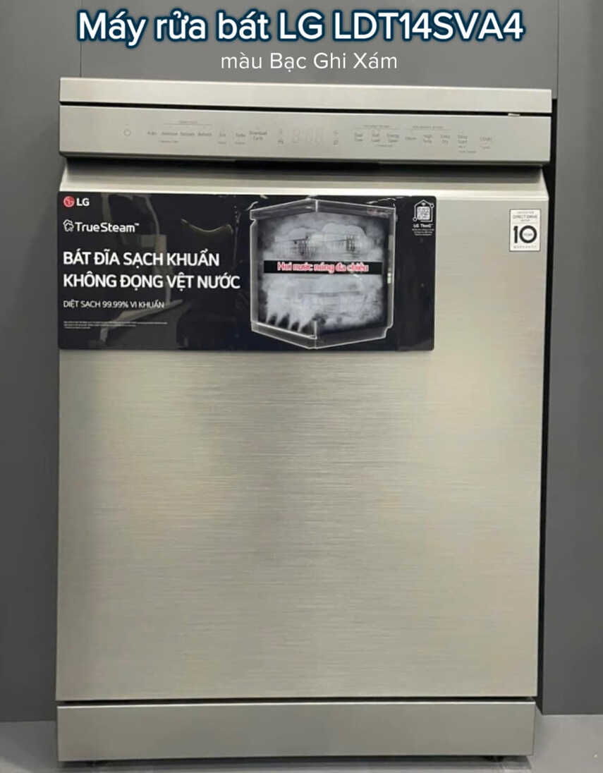 Máy rửa bát LG 14 bộ LDT14SVA4 màu bạc