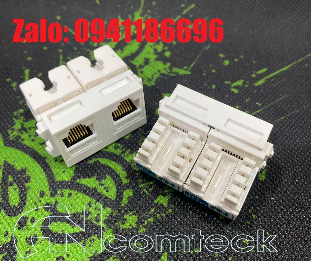 2 Bộ chuyển đổi RJ45 2 cổng CAT6 CAT6 T568A/8 LAN Ethernet dành cho máy tính 2 Bộ chuyển đổi RJ45 2 cổng CAT6 CAT6 T568A/8 LAN Ethernet dành cho máy tính