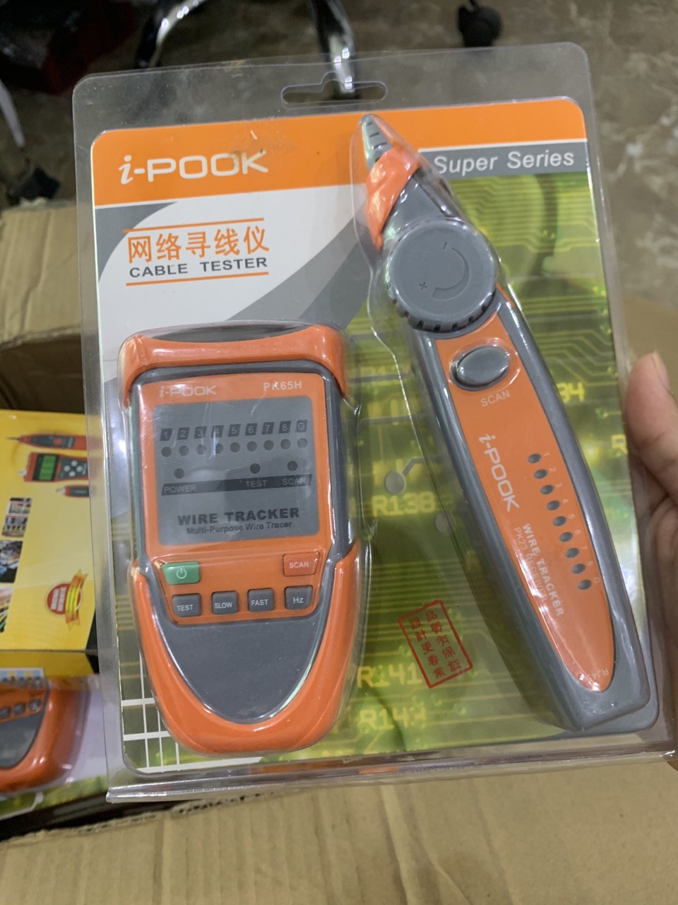 1 Máy Test cáp và Dò mạng I-Pook PK65H 1 Máy Test cáp và Dò mạng I-Pook PK65H