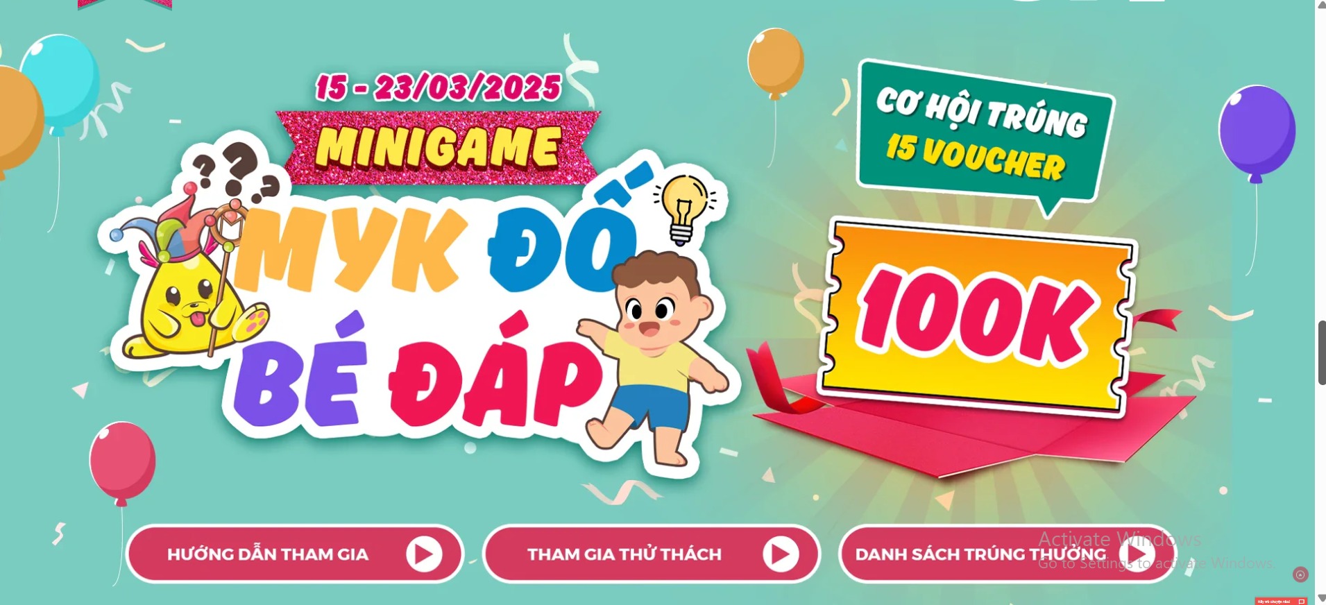 1 Bùng Nổ Niềm Vui   Sinh Nhật Mykingdom Tưng Bừng Quà Tặng