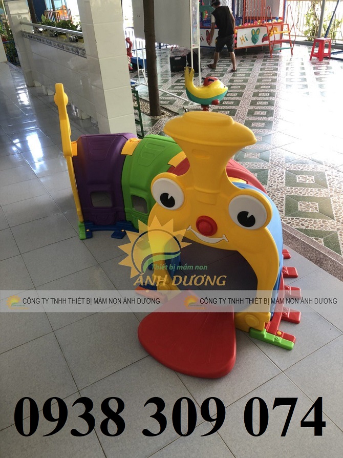 2 Hang chui tàu hỏa trẻ em, hầm chui tàu hỏa mầm non