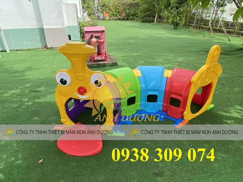 3 Hang chui tàu hỏa trẻ em, hầm chui tàu hỏa mầm non