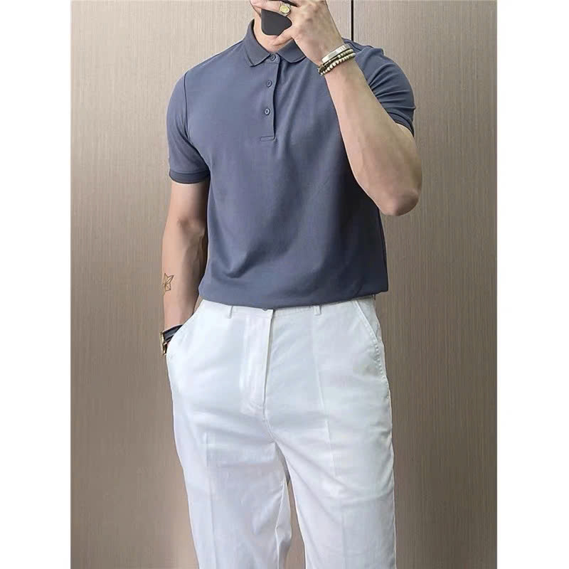 2 Áo Thun Nam Nữ POLO Cổ Bẻ Ngắn Tay