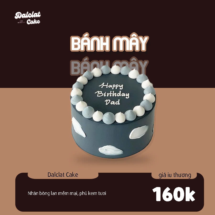 Sinh nhật trên mây  với bánh sinh nhật mây Dalclat Cake Sinh nhật trên mây  với bánh sinh nhật mây Dalclat Cake