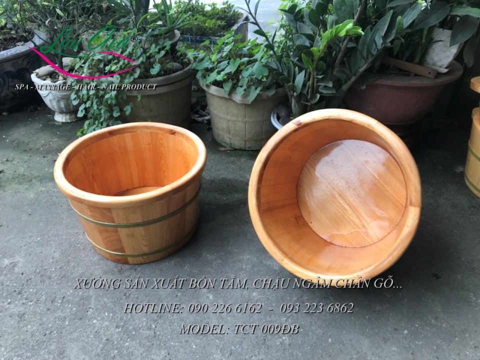 3 Chậu ngâm chân gỗ tự nhiên giá rẻ tại từ sơn, bắc ninh