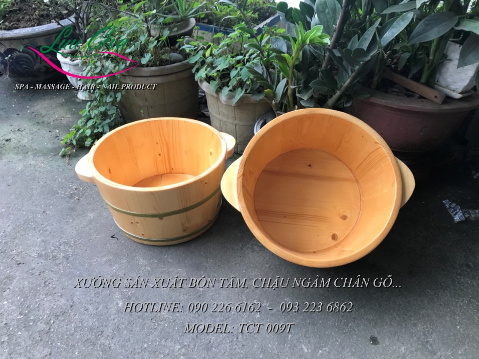 1 Chậu ngâm chân gỗ tự nhiên giá rẻ tại từ sơn, bắc ninh