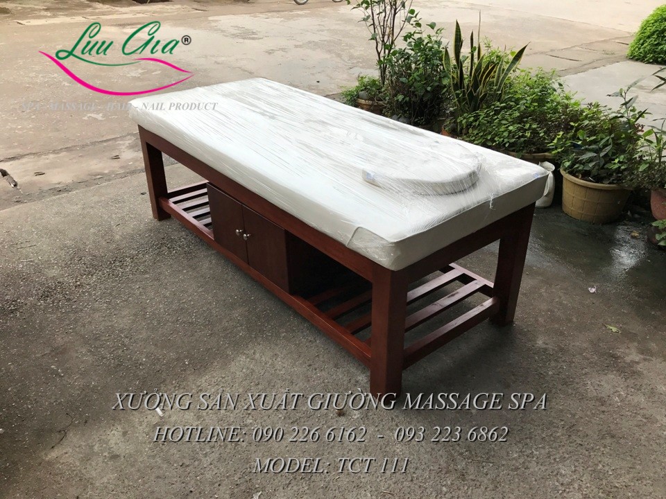 5 Giường matxa toàn thân khung gỗ giá rẻ tại hạ long, quảng ninh