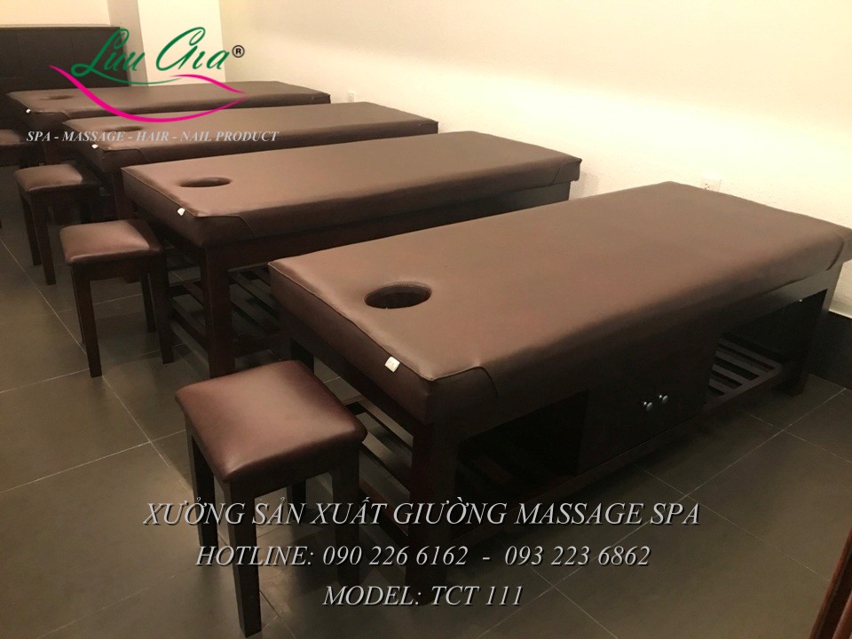 7 Giường matxa toàn thân khung gỗ giá rẻ tại hạ long, quảng ninh