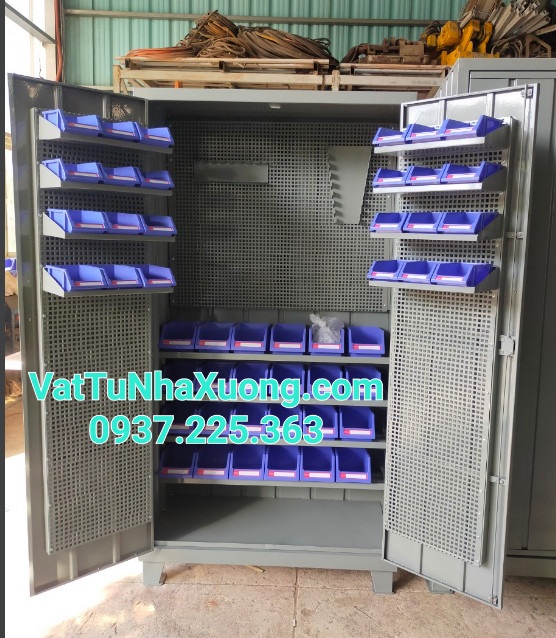 Tủ dụng cụ cơ khí VT-T10, tủ treo đồ nghề cơ khí, tủ dụng cụ 2 cánh, tủ dụng cụ kết hợp