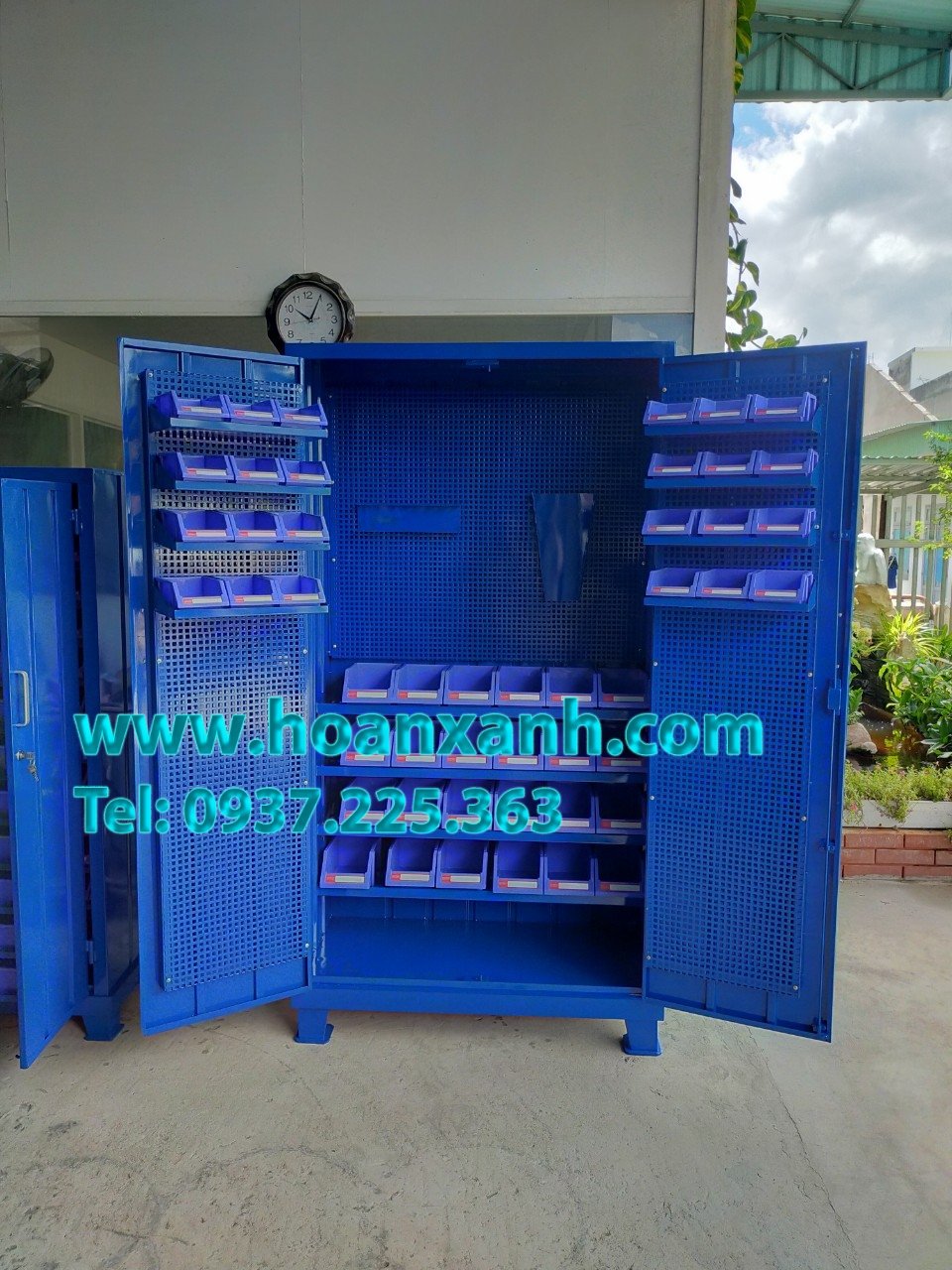 5 Tủ dụng cụ cơ khí VT-T10, tủ treo đồ nghề cơ khí, tủ dụng cụ 2 cánh, tủ dụng cụ kết hợp