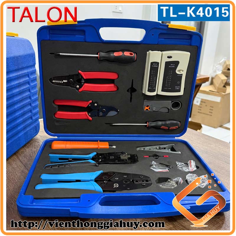 2 Bộ dụng cụ làm mạng Talon K-4015 chính hãng Talon, bộ dụng cụ làm mạng, bộ dụng cụ thi công mạng.