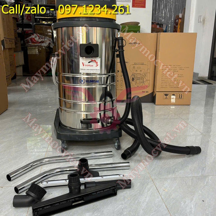 Máy hút bụi khô, ướt 80L Kumisai KMS80A giá rẻ