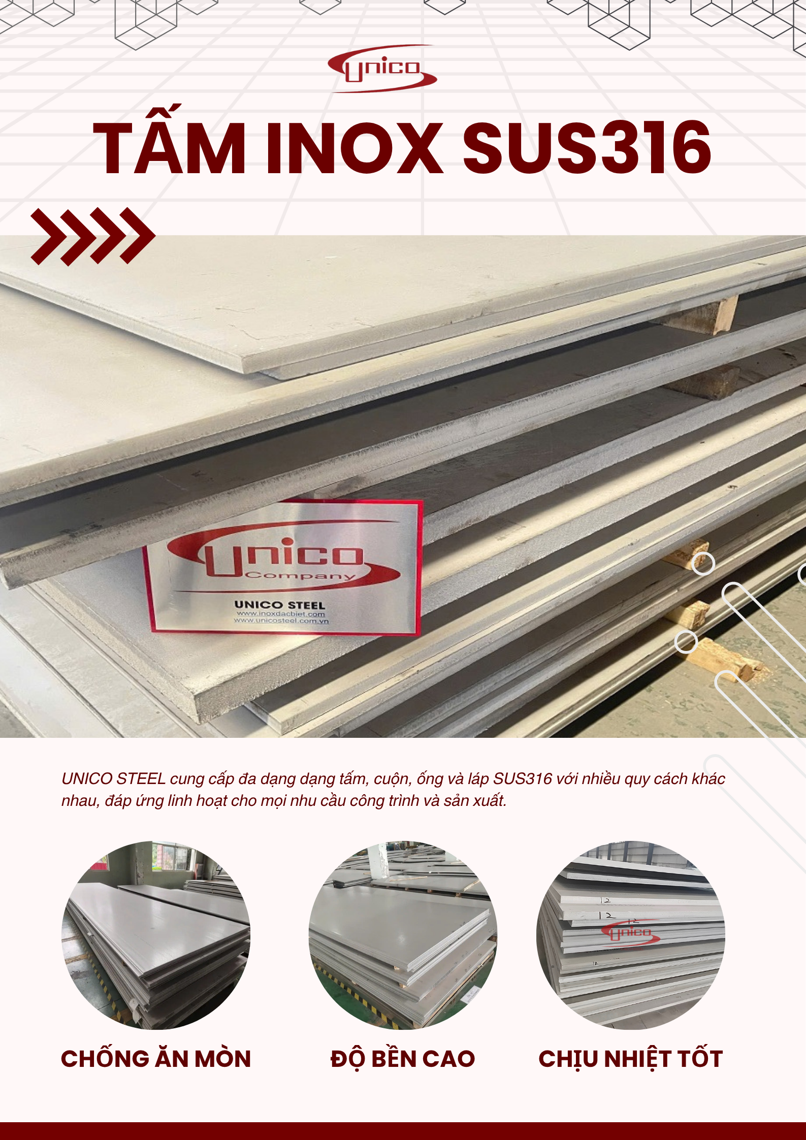 INOX SUS316 - Lựa chọn cho môi trường khắc nghiệt