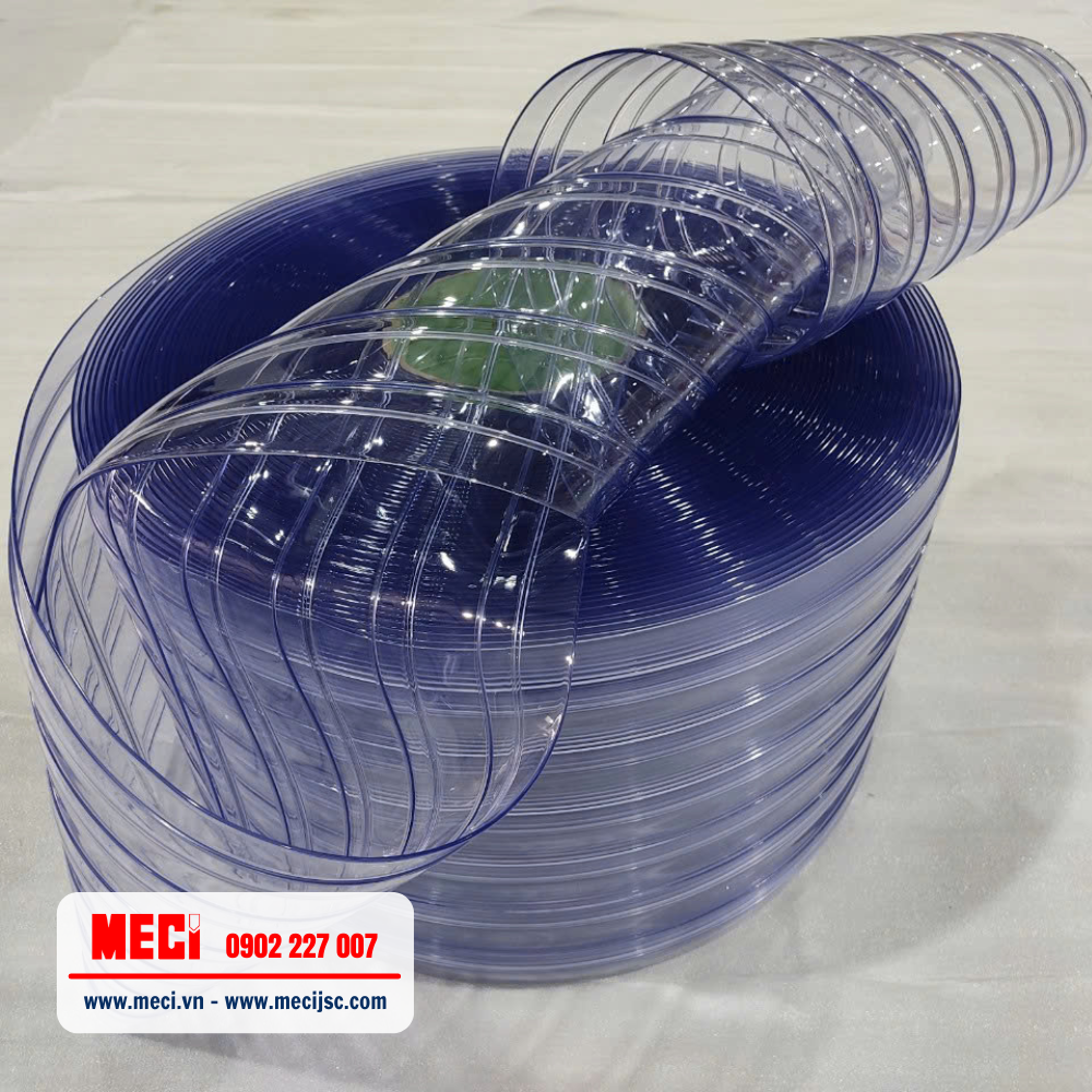 1 Rèm PVC có gân sóng đôi - Giải pháp cho kho xưởng hiện đại