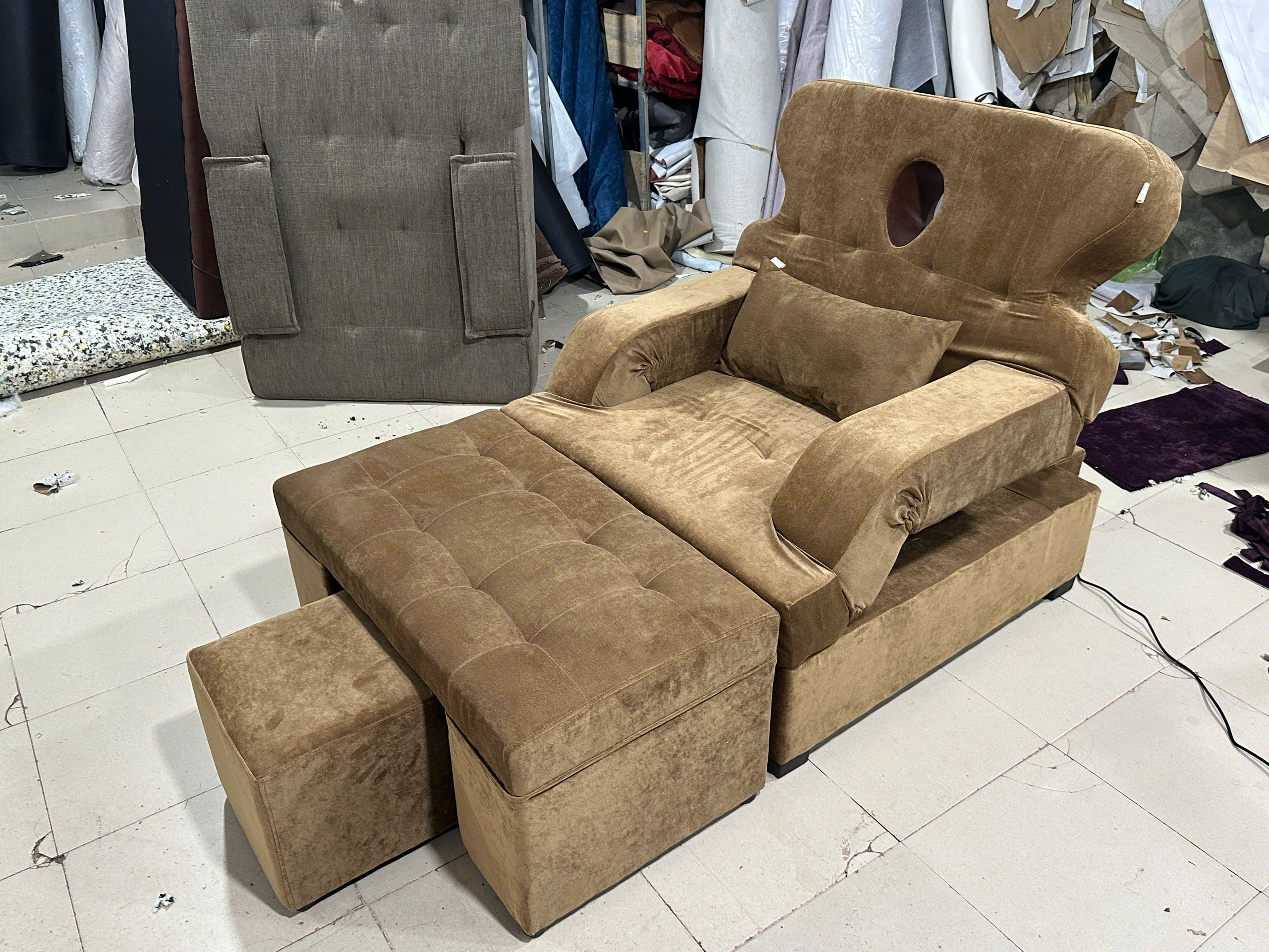 Ghế foot body nâng hạ giá rẻ tại cẩm phả, quảng ninh