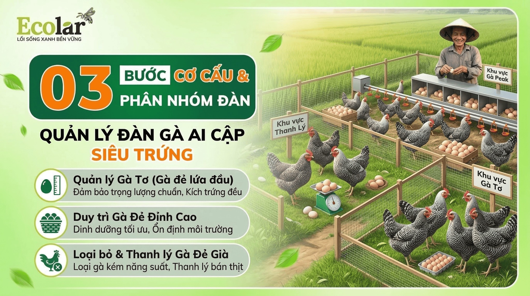 2 Phương Pháp Quản Trị Đàn gà Ai Cập: Nền Tảng Khởi Nghiệp Chăn Nuôi Bài Bản
