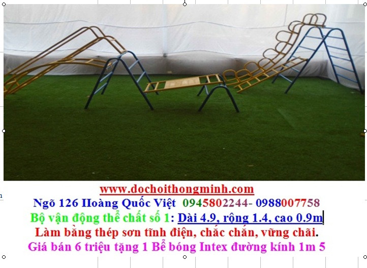 7 Bộ thể chất đa năng cho bé   thang leo cầu trượt ngoài trời siêu bền giá tận xưởng  0945802244